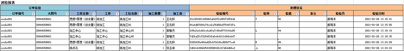 巡检报表